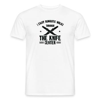 Messer Selbst Schmieden Damast Stahl Schmied - Männer T-Shirt - Weiß - Vorne - AI Model Male 178 dark (178cm)