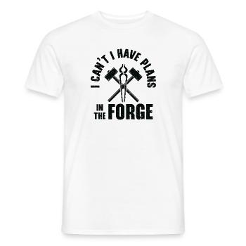 Knifemaking Knife Making Bladesmith Smithing Knife - Men's T-Shirt - white - Front - AI Model Male 178 dark (178cm)