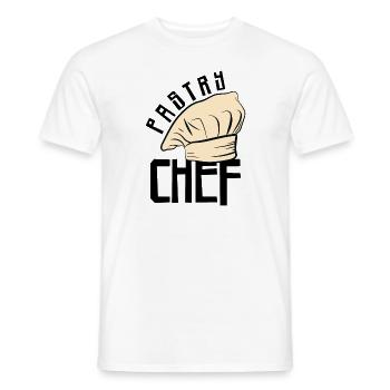 Pastry Chef Skull Baking Pastry Baked Goods - Men's T-Shirt - white - Front - AI Model Male 178 dark (178cm)
