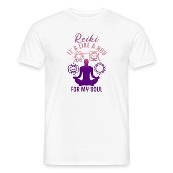 Médecine énergétique Reiki Soul Praticien Énergie - T-shirt homme - blanc - Devant - AI Model Male 178 dark (178cm)