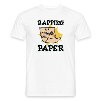 Musik Rappen Musiker Rapper Papier Lieder - Männer T-Shirt - Weiß - Vorne - AI Model Male 178 dark (178cm)