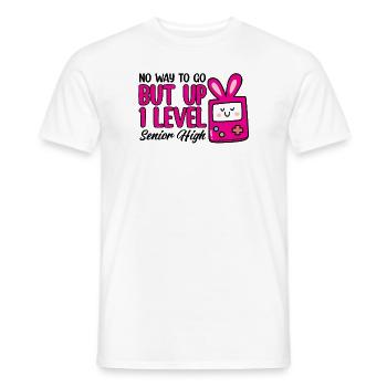 Teens Back to School No Way to Go Up One Level - Männer T-Shirt - Weiß - Vorne - AI Model Male 178 dark (178cm)