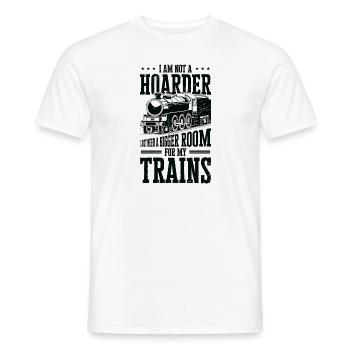 Zug Modelleisenbahn Erbauer Lokomotive Zug Fan - Männer T-Shirt - Weiß - Vorne - AI Model Male 178 dark (178cm)
