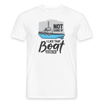 Tugboat Sailing Captain Boat Owner Sea - Men's T-Shirt - white - Front - AI Model Male 178 dark (178cm)