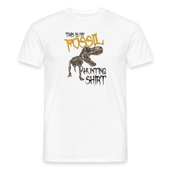 Fossil Hunter This Is My Fossil Hunting Shirt - Men's T-Shirt - white - Front - AI Model Male 178 dark (178cm)