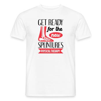 Physikalische Therapie Bereiten Sie sich auf die - Männer T-Shirt - Weiß - Vorne - AI Model Male 178 dark (178cm)