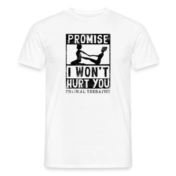 Physiothérapeute Drôle de promesse que je - T-shirt homme - blanc - Devant - AI Model Male 178 dark (178cm)