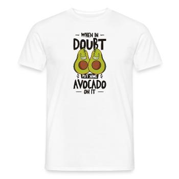 Keto Avocat Fruit Régime cétogène Dieter - T-shirt homme - blanc - Devant - AI Model Male 178 dark (178cm)
