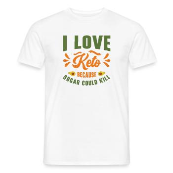 Keto-Diät Ketogene Ernährung Ernährungsberaterin - Männer T-Shirt - Weiß - Vorne - AI Model Male 178 dark (178cm)
