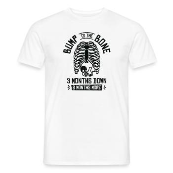 Pregnancy Halloween Bump To The Bone Maternity - Men's T-Shirt - white - Front - AI Model Male 178 dark (178cm)