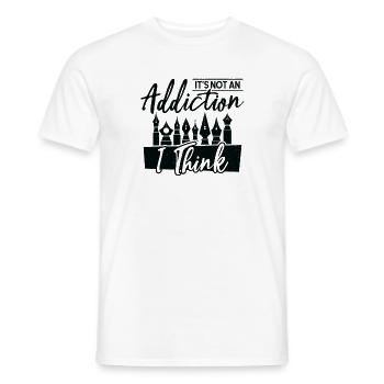 Fountain Pen Writing Pen Addiction Artist - Men's T-Shirt - white - Front - AI Model Male 178 dark (178cm)
