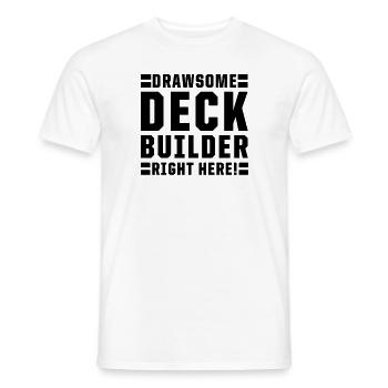 Packs booster de jeu de collection de jeux de cartes à collectionner - T-shirt homme - blanc - Devant - AI Model Male 178 dark (178cm)