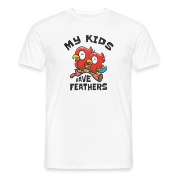 Macaw Pet Parrot Owner Zoo Animal Kids - Men's T-Shirt - white - Front - AI Model Male 178 dark (178cm)