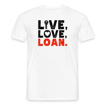 Neue Hauseigentümer Einweihung Lustig Leben, - Männer T-Shirt - Weiß - Vorne - AI Model Male 178 dark (178cm)