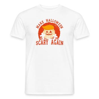 Halloween Abstimmung Politischer Kürbis Wähler - Männer T-Shirt - Weiß - Vorne - AI Model Male 178 dark (178cm)