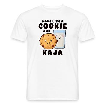 La langue coréenne fait des blagues comme un cookie et - T-shirt homme - blanc - Devant - AI Model Male 178 dark (178cm)