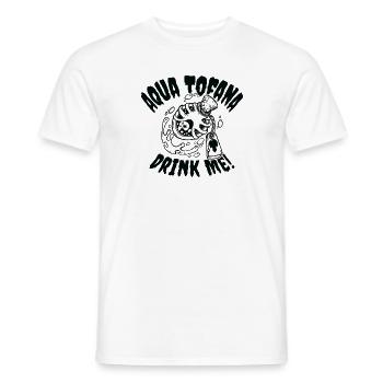 Aqua Tofana Drinking Mystery Fan Potion Drink - Men's T-Shirt - white - Front - AI Model Male 178 dark (178cm)