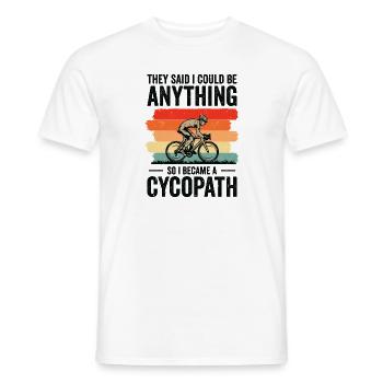 Lustige Radfahrer Radfahrer Fahrrad Fahrrad Berg - Männer T-Shirt - Weiß - Vorne - AI Model Male 178 dark (178cm)