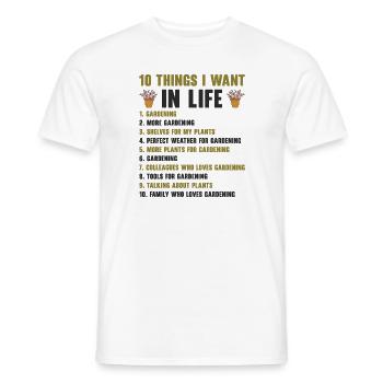 Gartenarbeit Landwirt Pflanzung Gärtner - Männer T-Shirt - Weiß - Vorne - AI Model Male 178 dark (178cm)