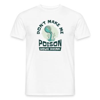 Aqua Tofana Skull Poison Crime Fan Drink Poison - Men's T-Shirt - white - Front - AI Model Male 178 dark (178cm)
