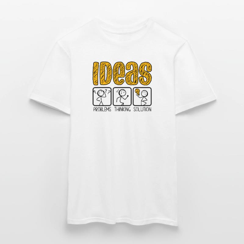 Problem Thinking Stick Figure Solution Thinker Men’s T-shirt