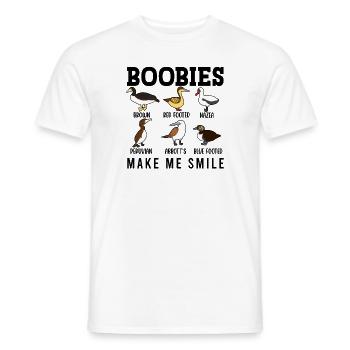 Funny Booby Seabirds Collection - Men's T-Shirt - white - Front - AI Model Male 178 dark (178cm)
