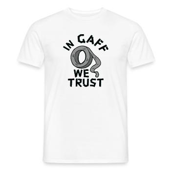 Gaff Tape Theater Drama Tech Crew Gestion de la scène - T-shirt homme - blanc - Devant - AI Model Male 178 dark (178cm)