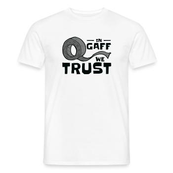 Gaff Tape Theater Drama Tech Crew Gestion de la scène - T-shirt homme - blanc - Devant - AI Model Male 178 dark (178cm)