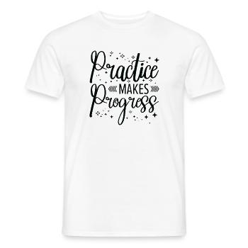 Student Education Studying Progress Study Time - Men's T-Shirt - white - Front - AI Model Male 178 dark (178cm)