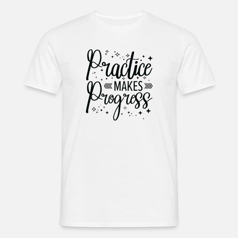 Studentenausbildung Studienfortschritt - Männer T-Shirt - Weiß