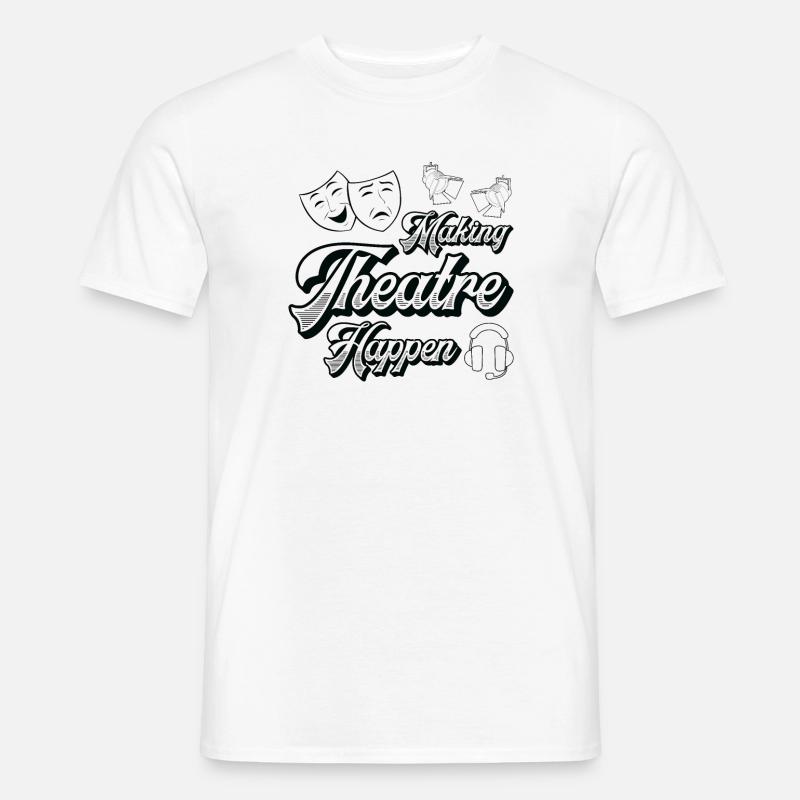 Théâtre Schauspiel Schauspieltechnik Crew - T-shirt homme - blanc