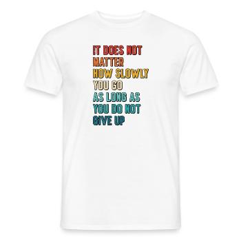 Student Learning Education Studying Postgrads - Men's T-Shirt - white - Front - AI Model Male 178 dark (178cm)