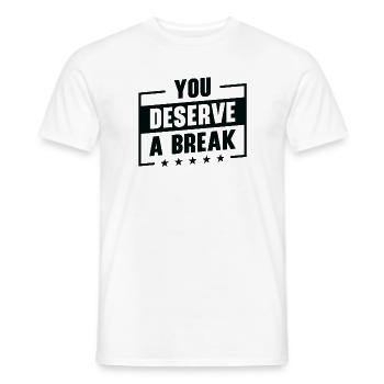 Serenity Staff Relax Inspirant - T-shirt homme - blanc - Devant - AI Model Male 178 dark (178cm)