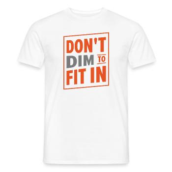 Inspirational Positive Thinker Self-care Motivator - Men's T-Shirt - white - Front - AI Model Male 178 dark (178cm)