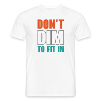 Inspirational Positive Thinker Self-care Motivator - Men's T-Shirt - white - Front - AI Model Male 178 dark (178cm)