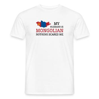 Nichts macht mir Angst Mongolischer Ehemann - Männer T-Shirt - Weiß - Vorne - AI Model Male 178 dark (178cm)