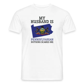 Rien ne me fait peur Mari pennsylvanien - T-shirt homme - blanc - Devant - AI Model Male 178 dark (178cm)