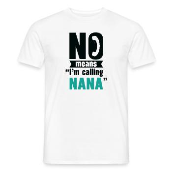 Grandparents Day Grandma Spoiling Favorite - Men's T-Shirt - white - Front - AI Model Male 178 dark (178cm)