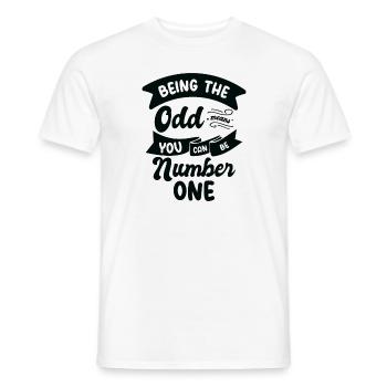 Mathematik Ungerade Zahlen Mathematik Smart - Männer T-Shirt - Weiß - Vorne - AI Model Male 178 dark (178cm)