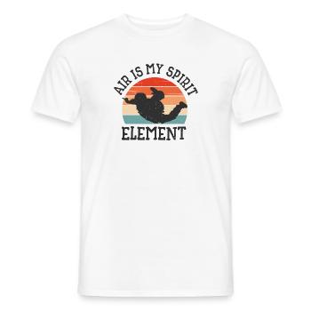 Fallschirmspringen Fallschirmspringer - Männer T-Shirt - Weiß - Vorne - AI Model Male 178 dark (178cm)