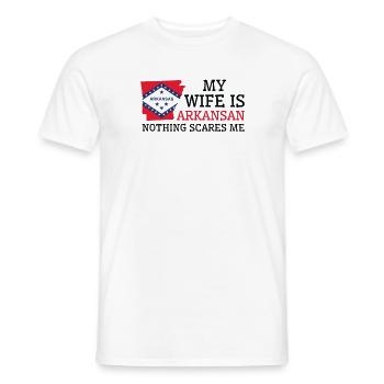 Nichts macht mir Angst Arkansas Frau Arkansas - Männer T-Shirt - Weiß - Vorne - AI Model Male 178 dark (178cm)