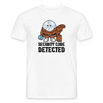 Netzwerk und Computersicherheit - Männer T-Shirt - Weiß - Vorne - AI Model Male 178 dark (178cm)