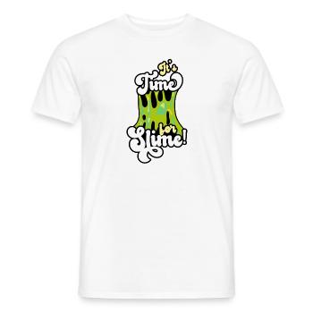 Mucus Puddle Cool Mignon Adorable pour Slime Maker - T-shirt homme - blanc - Devant - AI Model Male 178 dark (178cm)