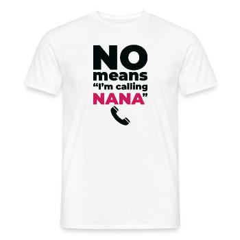 Grandparents Day Grandma Spoiling Favorite - Men's T-Shirt - white - Front - AI Model Male 178 dark (178cm)