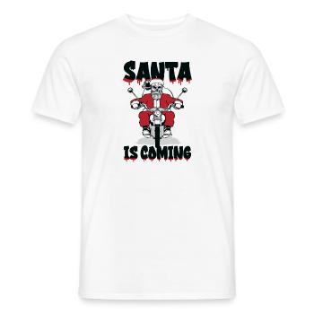 Scary Santa Weihnachten Urlaub Halloween - Männer T-Shirt - Weiß - Vorne - AI Model Male 178 dark (178cm)