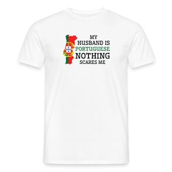 Rien ne me fait peur, mari portugais - T-shirt homme - blanc - Devant - AI Model Male 178 dark (178cm)