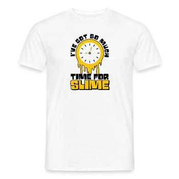 Slime Time Dripping Slime Drip Gear Slime Maker - Men's T-Shirt - white - Front - AI Model Male 178 dark (178cm)