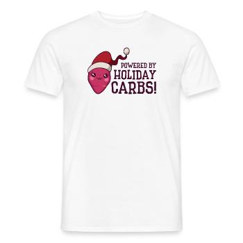 Christmas Vegetable Santa Claus Holiday Potato - Men's T-Shirt - white - Front - AI Model Male 178 dark (178cm)