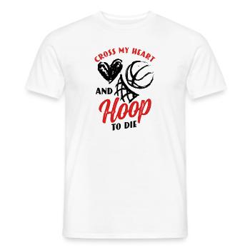 Joueur de basketball Entraîneur d’équipe Heartbeat - T-shirt homme - blanc - Devant - AI Model Male 178 dark (178cm)