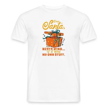 Lieber Weihnachtsmann Weihnachtsgeschenk-Feier - Männer T-Shirt - Weiß - Vorne - AI Model Male 178 dark (178cm)